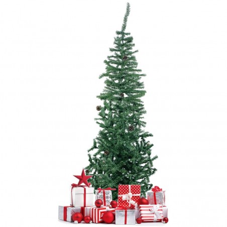 245007 Árbol de Navidad 210Hcm con 531 ramas plegables en PVC abeto artificial
