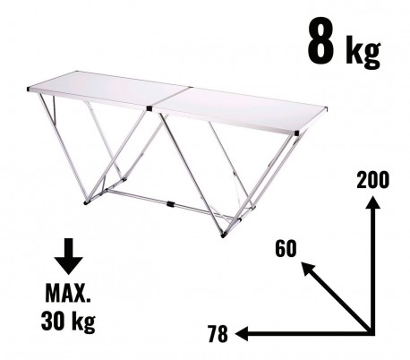 Mesa para fiestas y jardín - Plegable y portátil KINZO mws1791