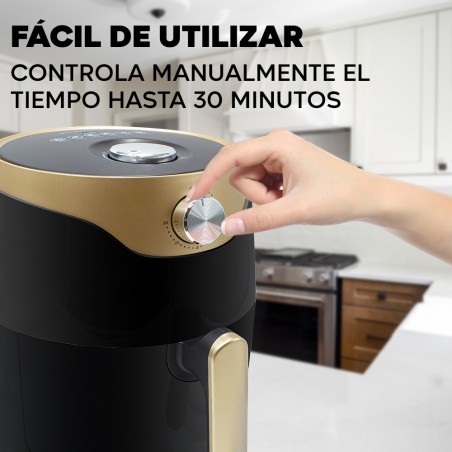 Freidora de aire AF501 hasta 200° C MyIdea capacidad 5,5 LT potencia 1350 vatios