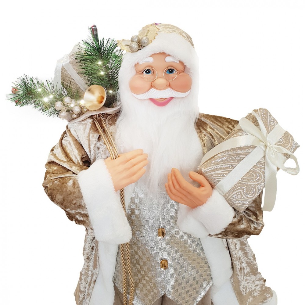 144236 Papá Noel Vestido Champagne y de...