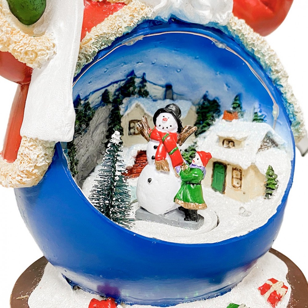 361025 Papá Noel en Resina con Luces, Música y...