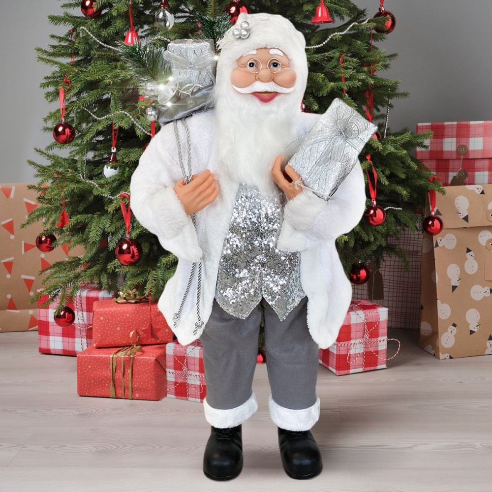 144227 Papá Noel Decoración de terciopelo...