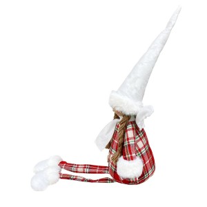 305187 Hada navideña sentada con vestido escocés... 2