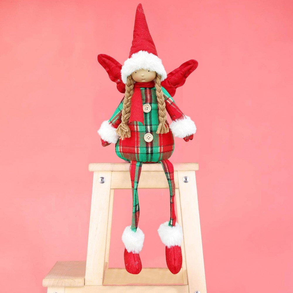 305187 Hada navideña sentada con vestido...