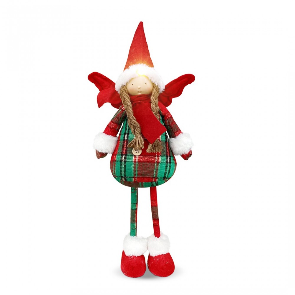 305188 Hada navideña con vestido cuadros y...