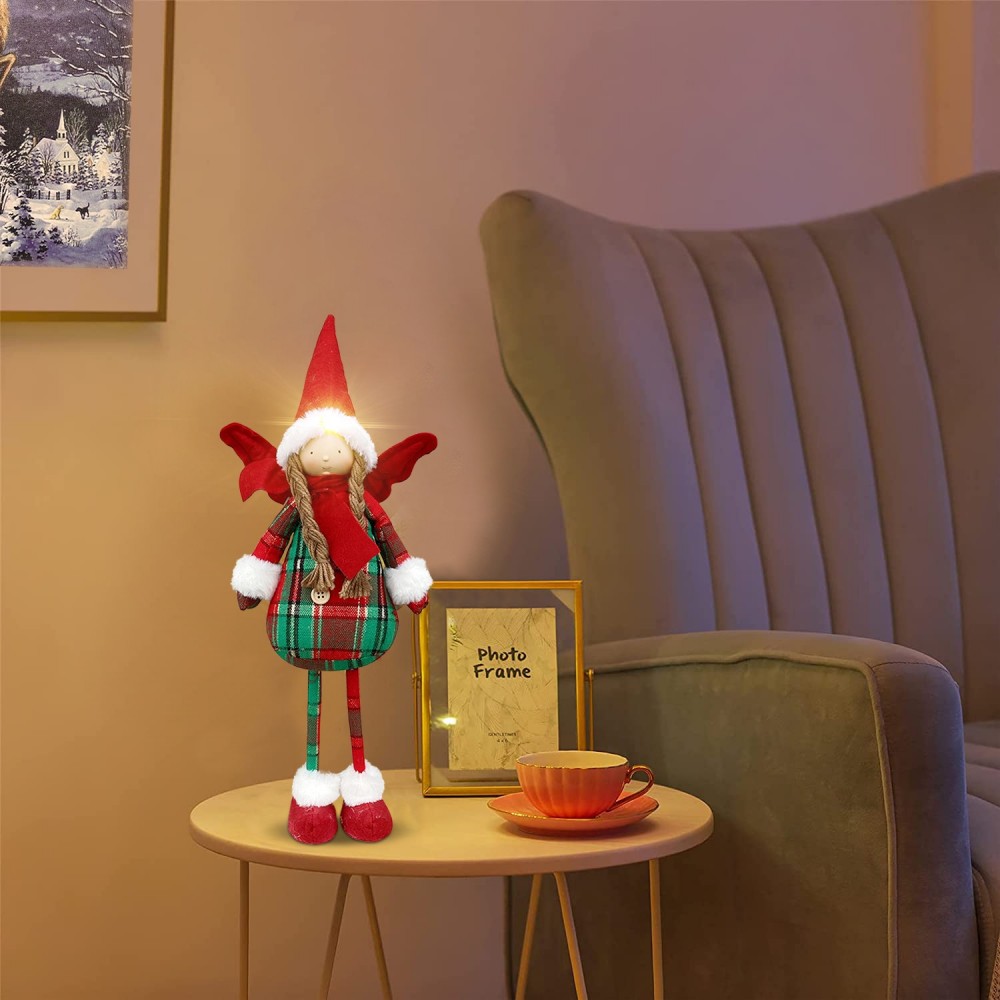 305188 Hada navideña con vestido cuadros y...