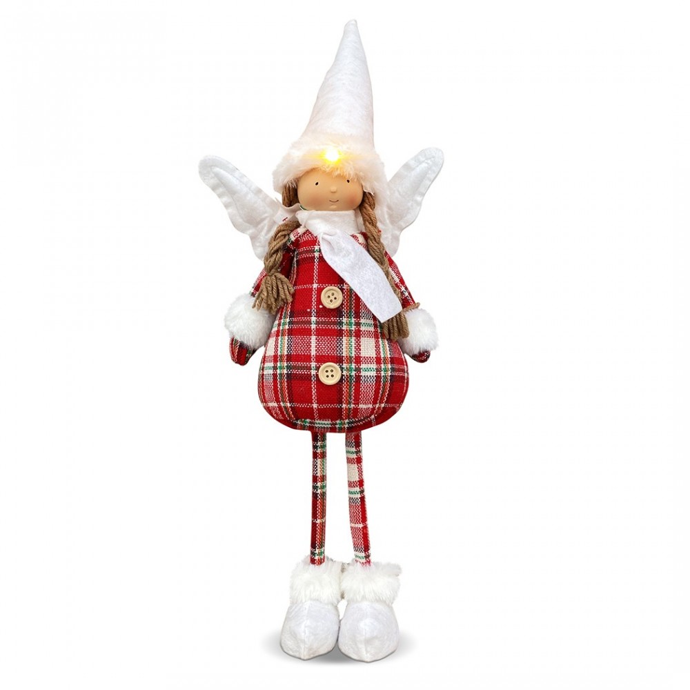 305188 Hada navideña con vestido cuadros y...