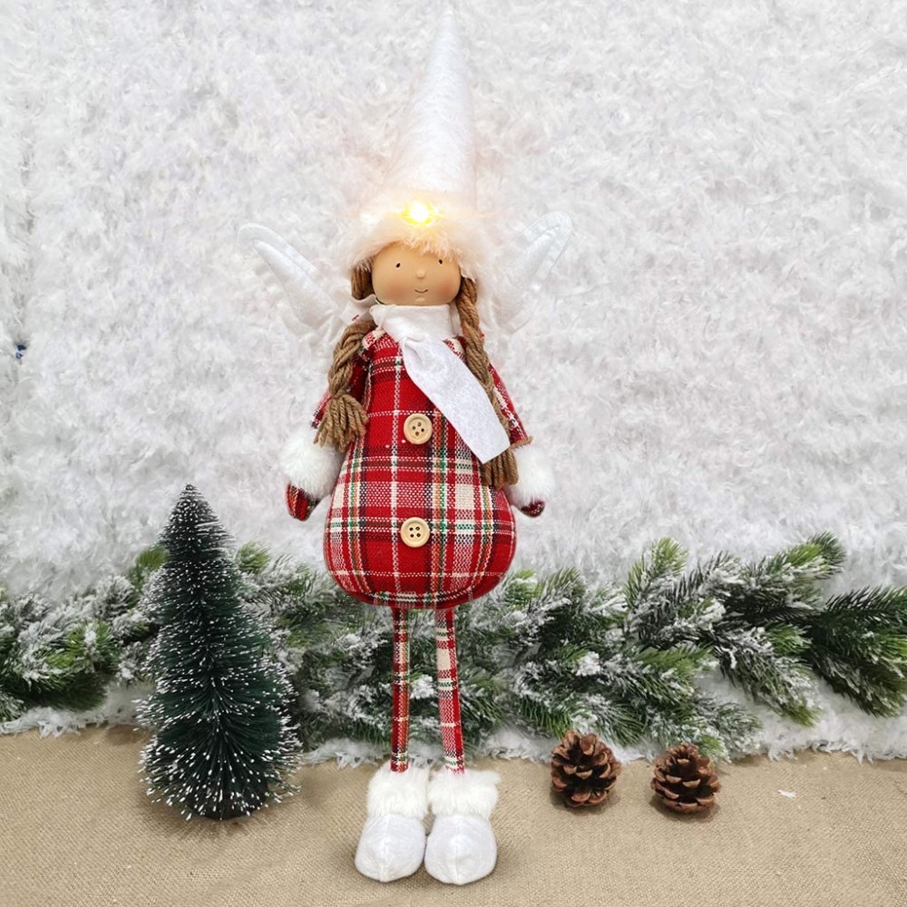 305188 Hada navideña con vestido cuadros y...