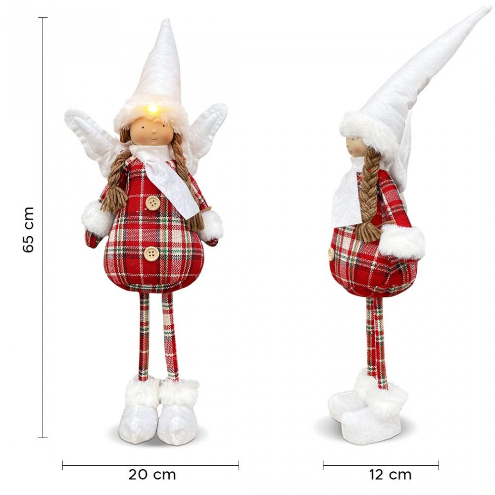 305188 Hada navideña con vestido cuadros y...
