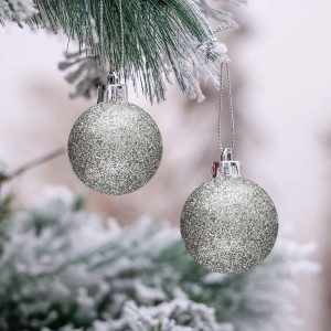389094 Paquete 48 Bolas de Navidad 7 cm PLATEADAS... 2