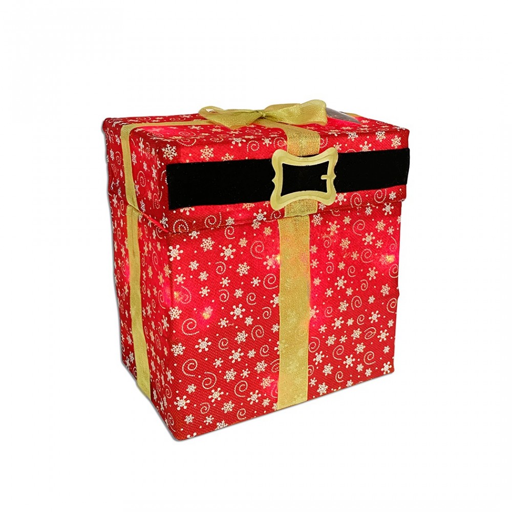 401008 Decoración de navidad caja Papá Noel 20...