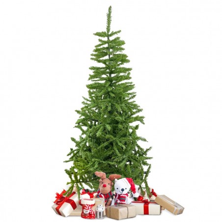 164052 Árbol de Navidad 180H cm 780 ramas plegables en abeto artificial de PVC