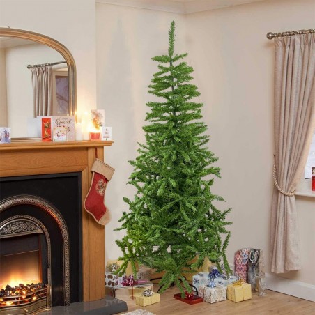 164052 Árbol de Navidad 180H cm 780 ramas plegables en abeto artificial de PVC