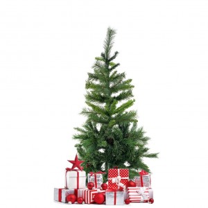 164049 Árbol de Navidad 120H cm 380 ramas plegables en... 2