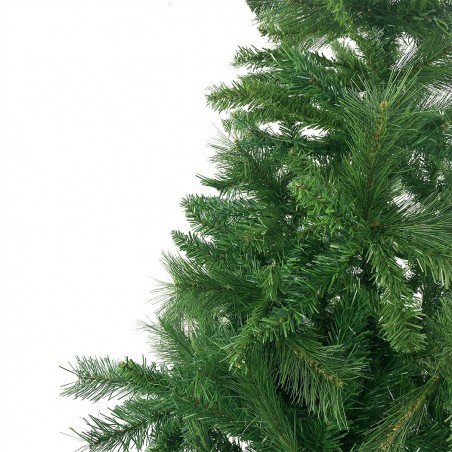 164048 Árbol de Navidad 150H cm 504 ramas plegables en abeto artificial de PVC