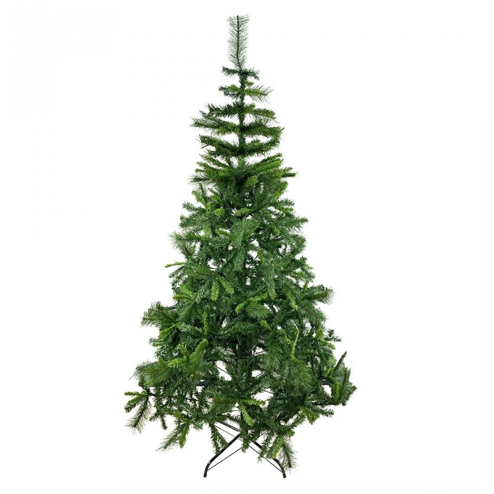 164046 Árbol de Navidad 210H cm 828 ramas plegables en abeto artificial de PVC