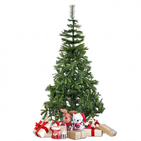 164046 Árbol de Navidad 210H cm 828 ramas plegables en abeto artificial de PVC