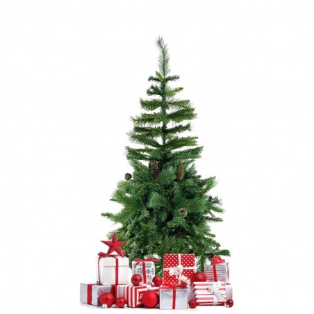 164043 Árbol de Navidad 150H cm 504 ramas plegables en abeto artificial de PVC