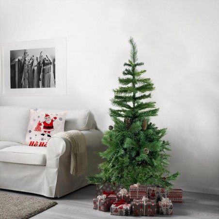 164043 Árbol de Navidad 150H cm 504 ramas plegables en abeto artificial de PVC