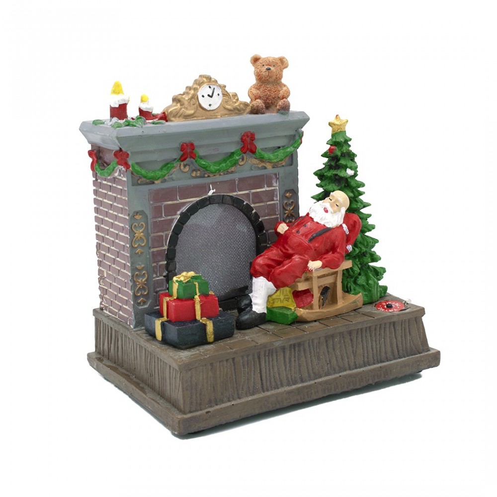 Chimenea navideña 997099 Carrusel Santa Claus...