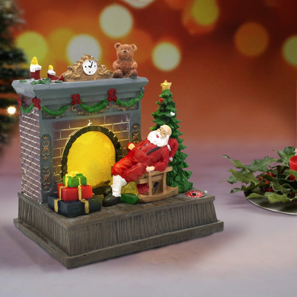 Chimenea navideña 997099 Carrusel Santa Claus...