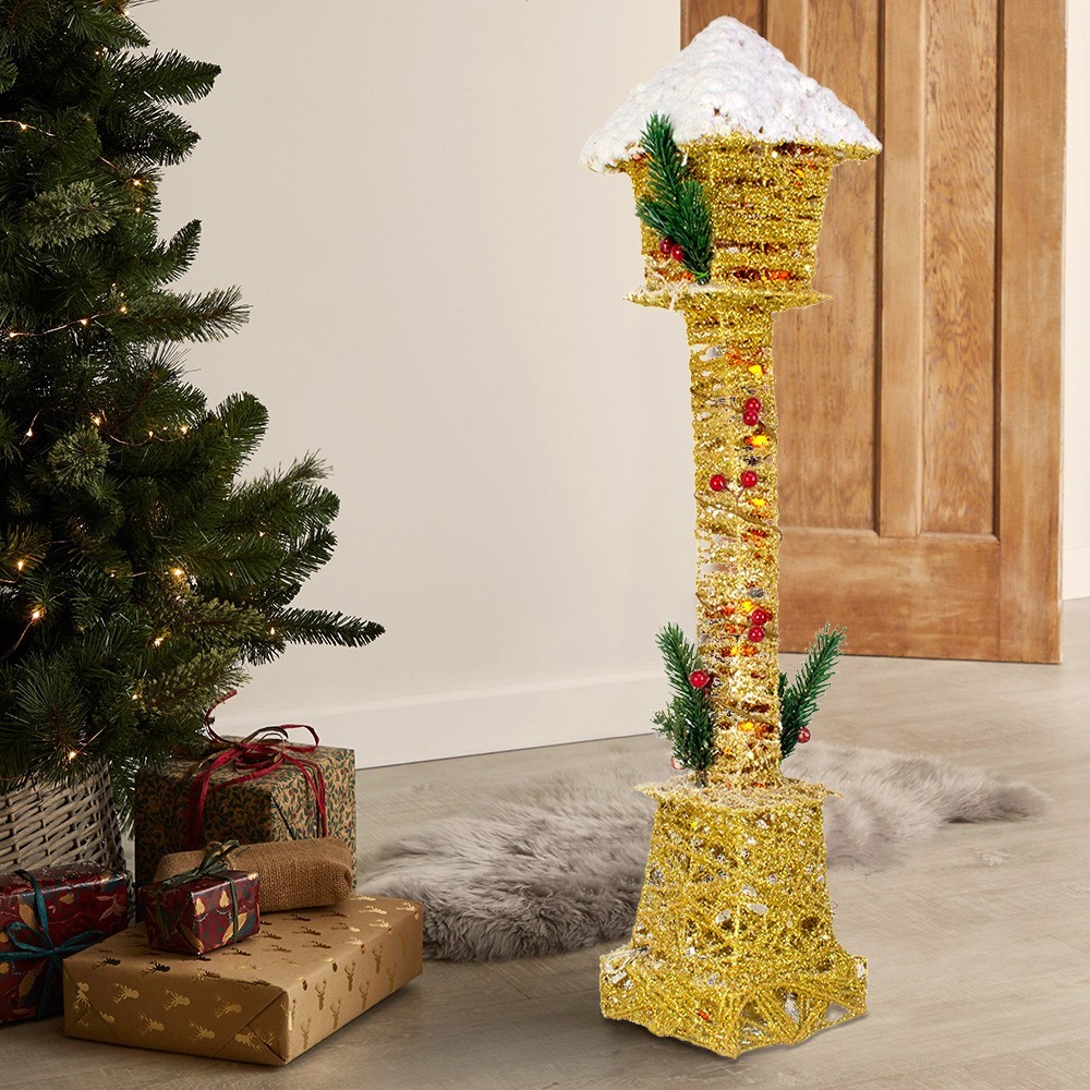 867514 Farola navideña con entretejido con mini...