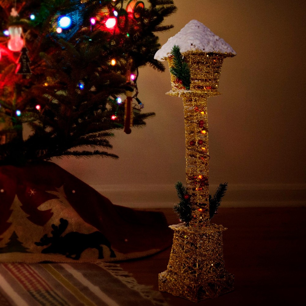 867514 Farola navideña con entretejido con mini...