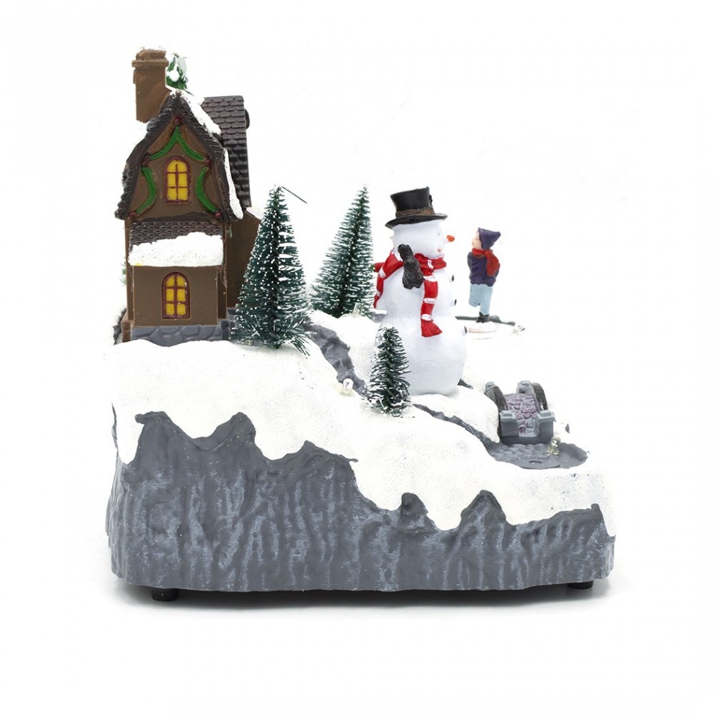 Carrusel de paisaje navideño nevado 753466...