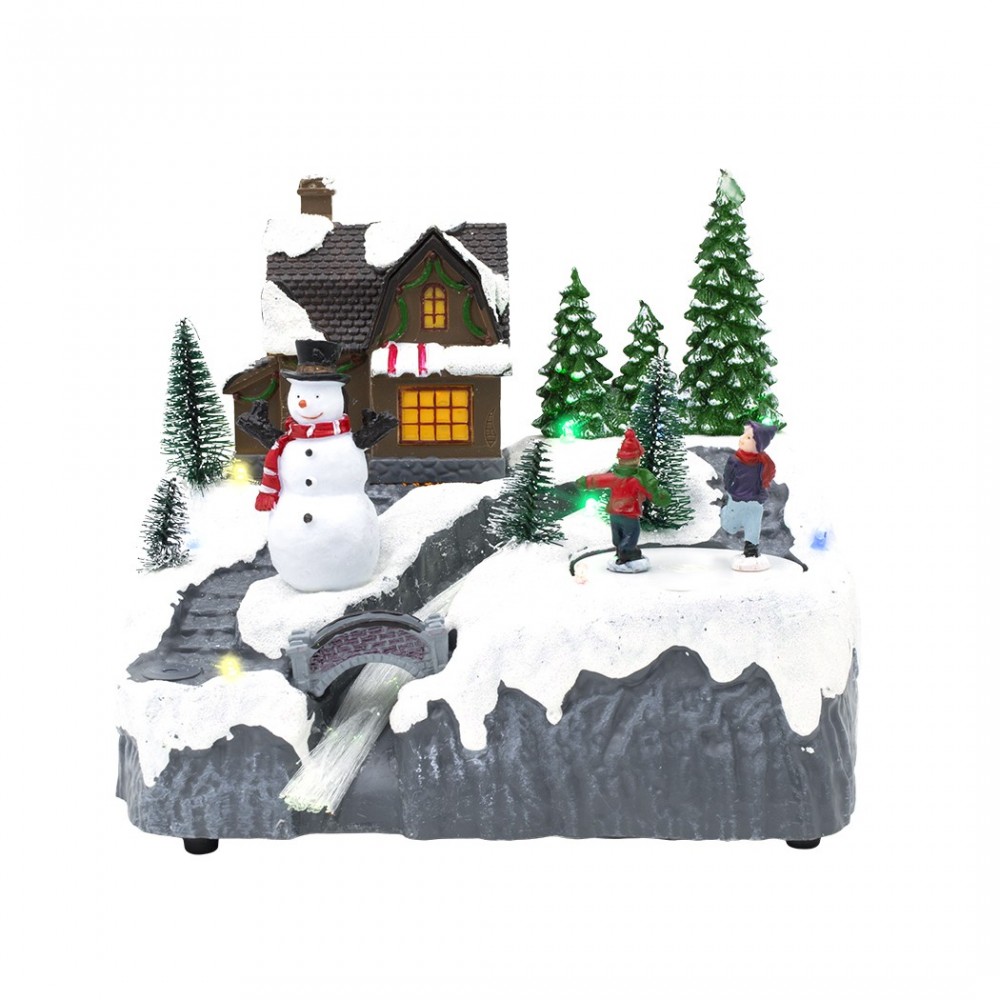 Carrusel de paisaje navideño nevado 753466...