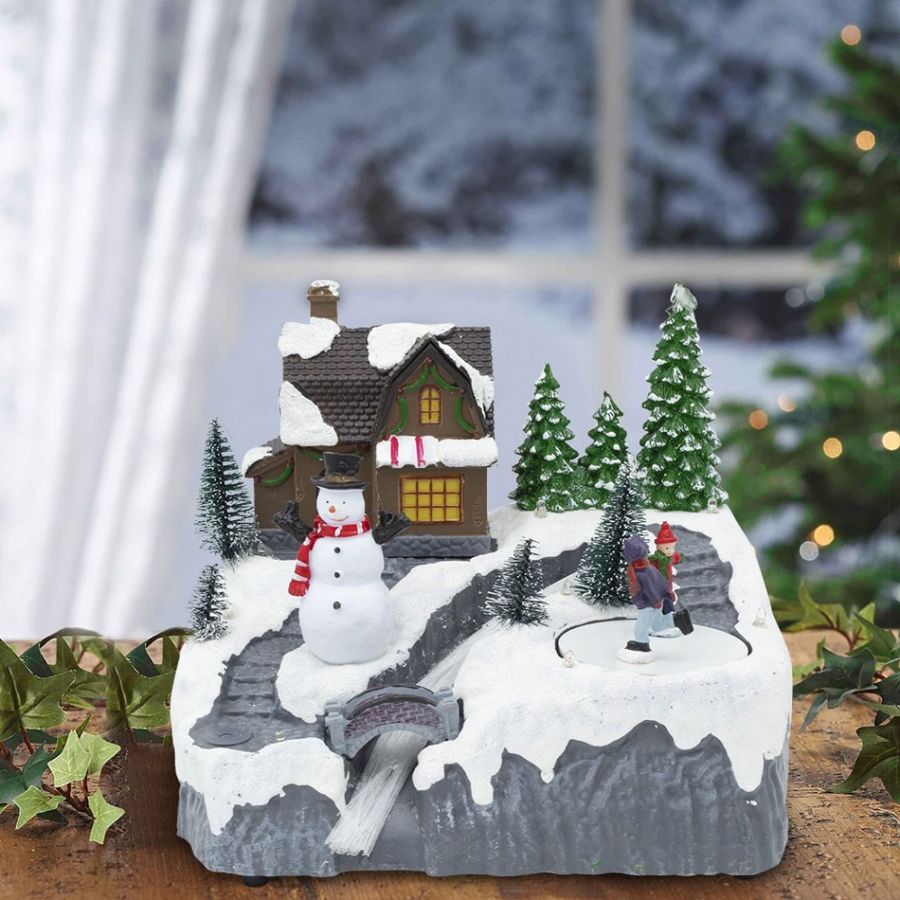 Carrusel de paisaje navideño nevado 753466...