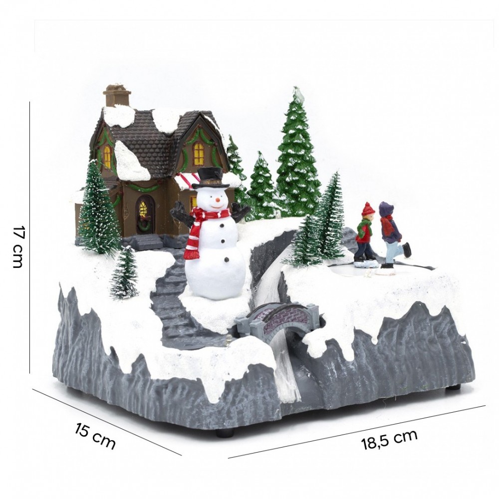 Carrusel de paisaje navideño nevado 753466...