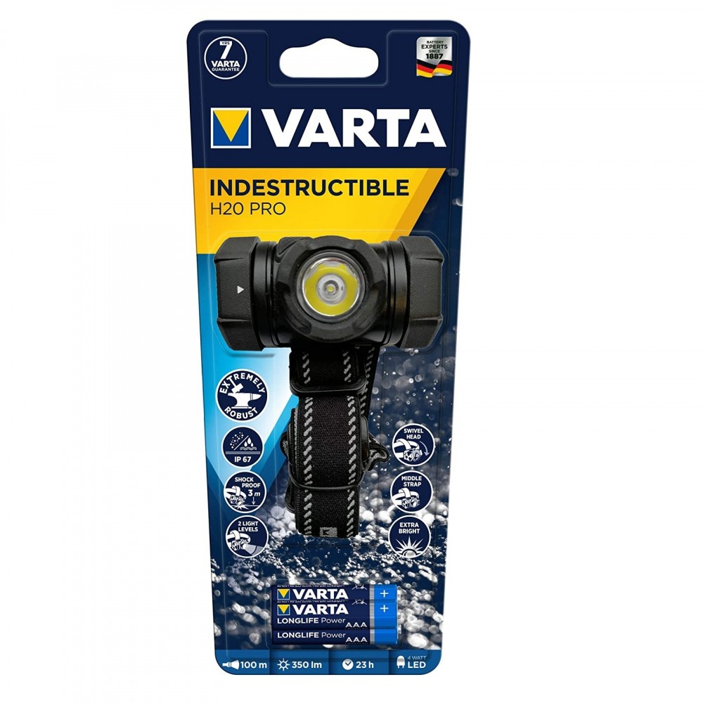 Linterna VARTA Indestructible H20 Pro Headlamp...