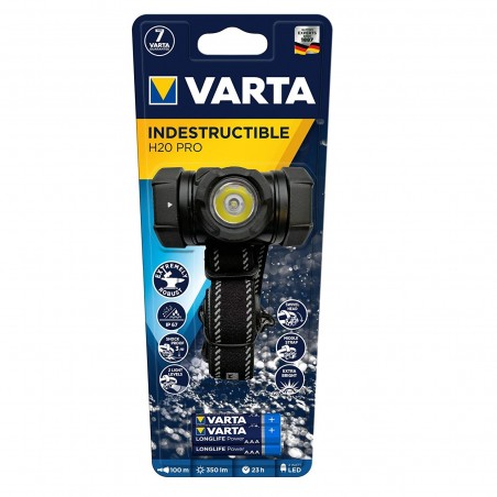 Linterna VARTA Indestructible H20 Pro Headlamp 350 Lumen 3 AAA Ministyle