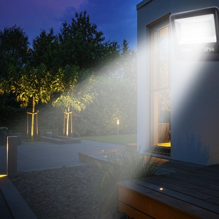 112850 Foco LED impermeable para el aire libre 400W IP66 6000K Luz Fría
