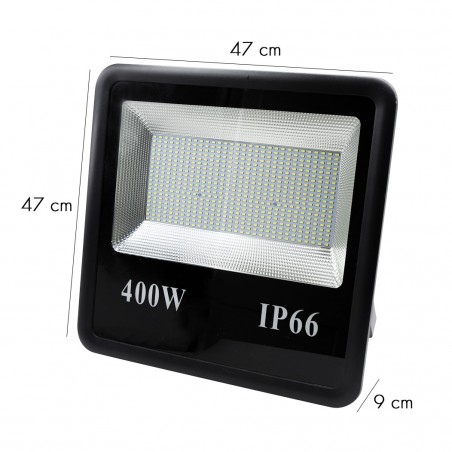 112850 Foco LED impermeable para el aire libre 400W IP66 6000K Luz Fría