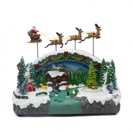 Christmas Village 997525 Escenografía con música, luces y movimiento 27x20x32 cm