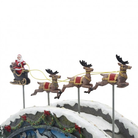 Christmas Village 997525 Escenografía con música, luces y movimiento 27x20x32 cm