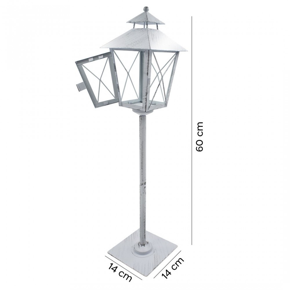 744006 Farola de Navidad blanca decoración en...