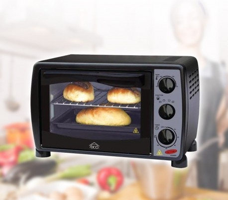 Horno eléctrico de 16 litros DCG MB9803 de 1200W con termostato hasta 230 ° y pantalla en vidrio templado - DCG