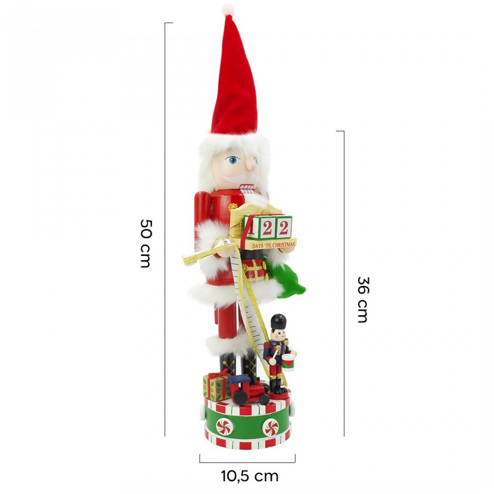 030272 Soldado cascanueces navideño con...