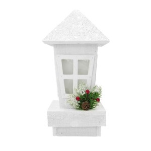 859724 Farol de Navidad decoración de madera con...