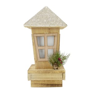 859717 Farol de Navidad decoración de madera con...