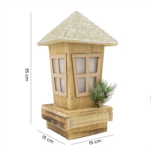 859717 Farol de Navidad decoración de madera con... 2