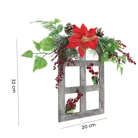 868252 Adorno de Ventana para detrás de la puerta Decoración navideña en madera
