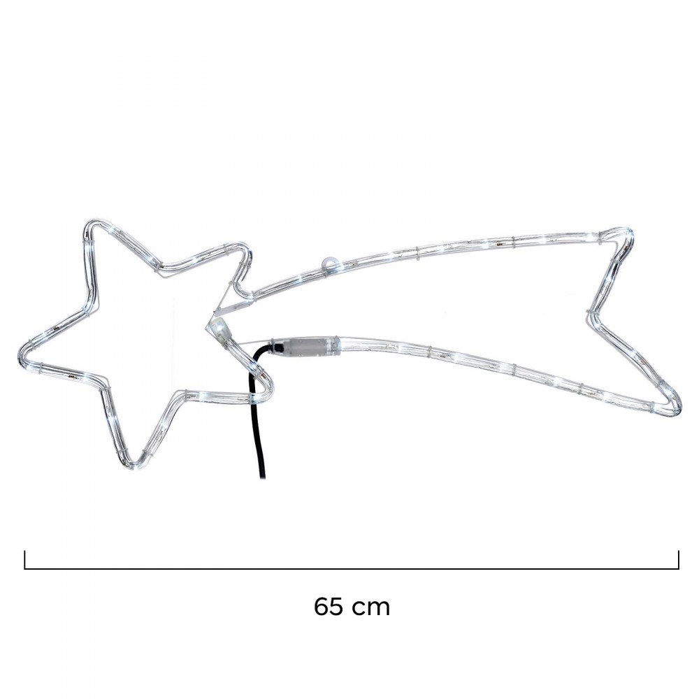 297243 Estrella fugaz de navidad con luz azul...