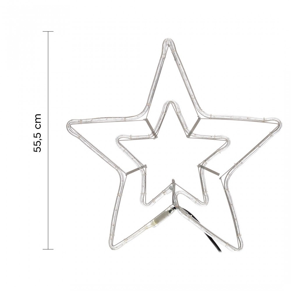 757273 Estrella de navidad doble brillo para...