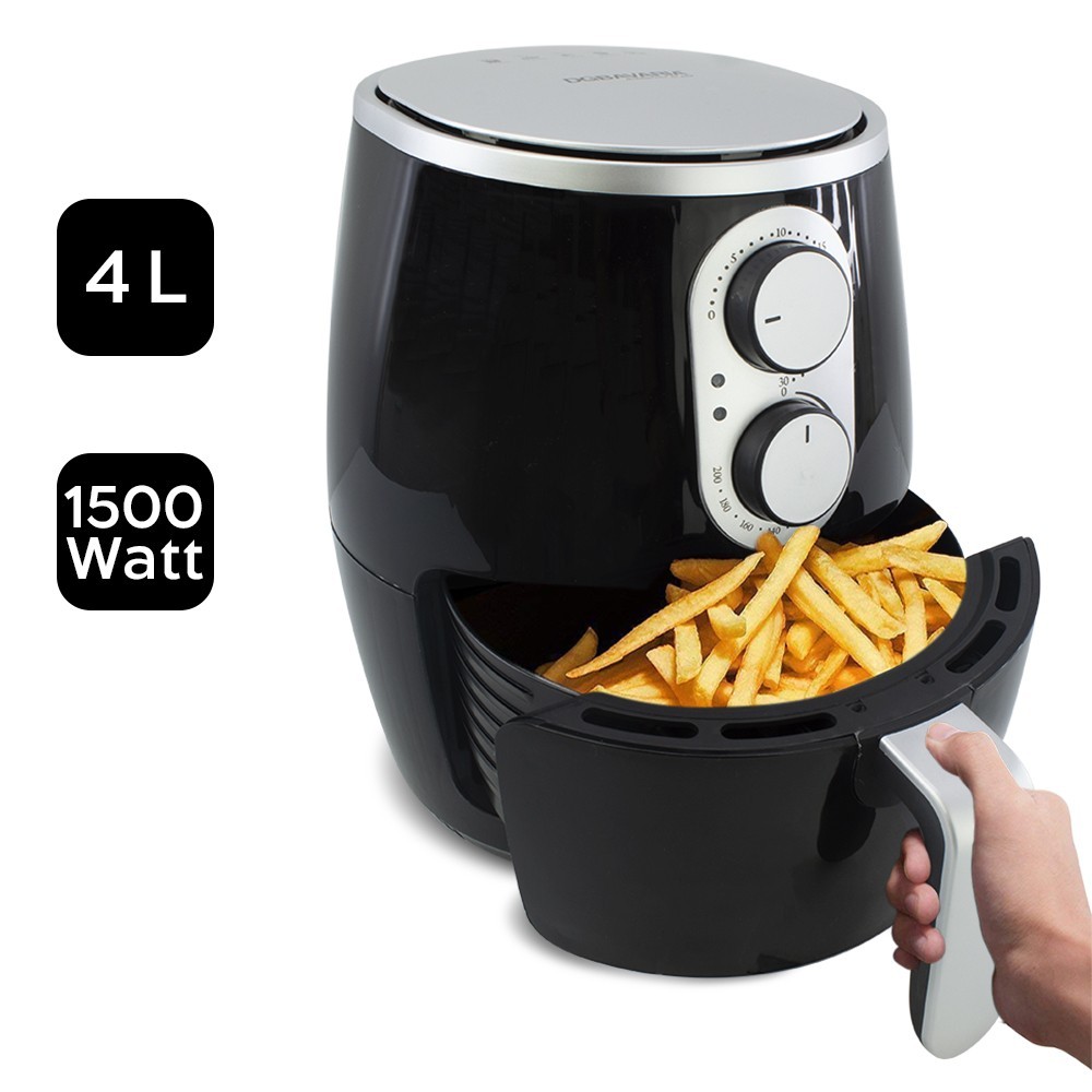 Freidora de aire manual BigChef hasta 200 ° C...