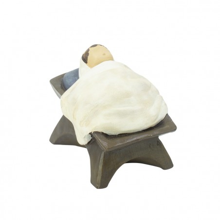 907463 Belén para navidad con 3 personajes en resina 41 cm Decoración navideña