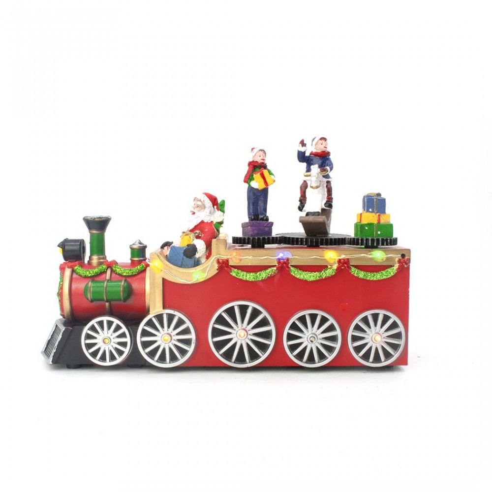 899843 Tren navideño de Papá Noel con Luces,...