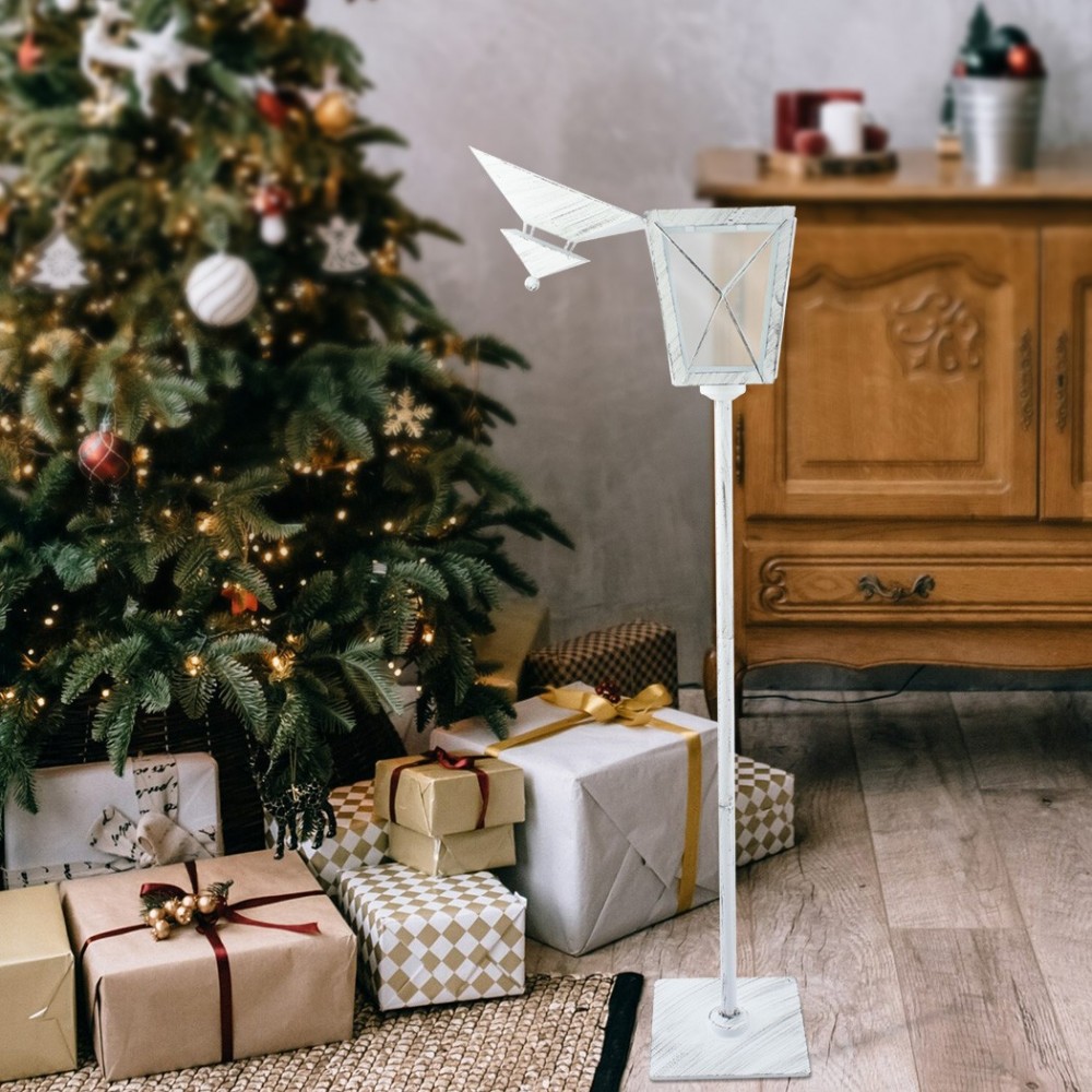 744044 Farola de Navidad blanca decoración en...